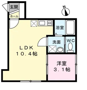 メゾン・ド・サリュー【2階】の間取り