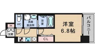 レジュールアッシュ九条【3階】の間取り