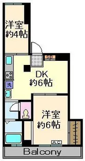 メゾン出口【2階】の間取り