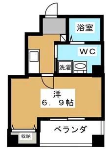 ハーグレジデンス京都御所西II【5階】の間取り