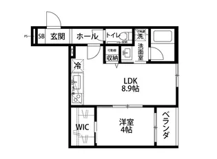 フューチャー東中野山【3階】の間取り