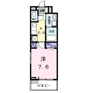 クラール岩塚【2階】の間取り