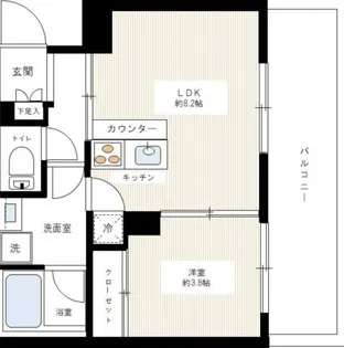 MAXIV小竹向原【3階】の間取り