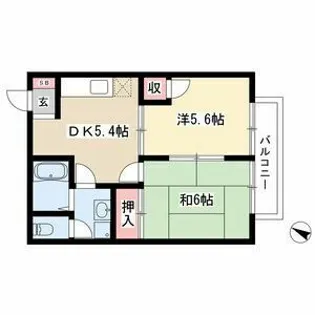ベルドミールY【2階】の間取り