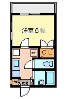 コーポ豊【1階】の間取り