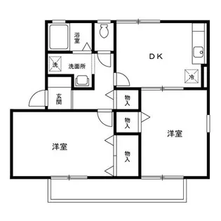 マミ・セントラルハイツ DE【2階】の間取り