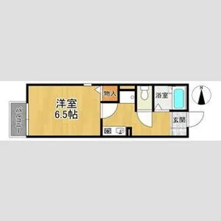 トゥインクル谷上【1階】の間取り