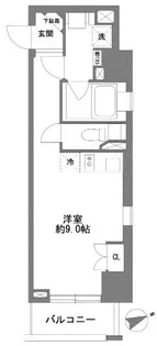 コスモグラシア清澄白河【5階】の間取り
