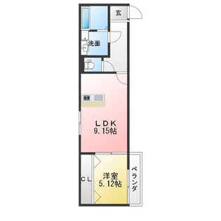 グリーンフォレスト那加門前【3階】の間取り