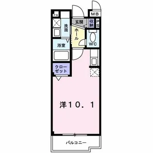 エアリーイースト【1階】の間取り