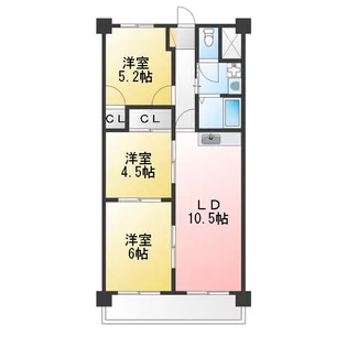 サクセス小田井【7階】の間取り