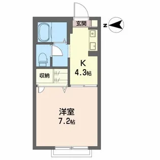 エストラーダM【1階】の間取り