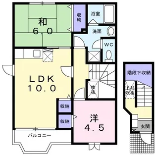 シンシア M.A【2階】の間取り