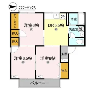 シャトルSK A棟【1階】の間取り