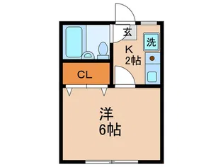 ヒルサイドハイツ【2階】の間取り