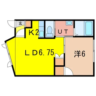 K‘Sハイツ【2階】の間取り