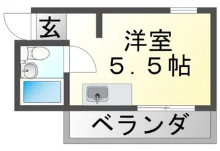 ハッピー・ド・千里山【1階】の間取り