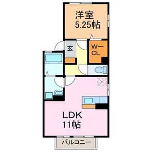 プレジオB【2階】の間取り