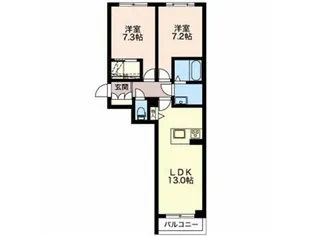 マストテラス上越春日野B棟【3階】の間取り
