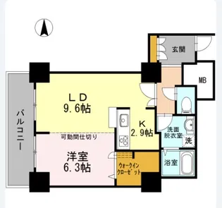 品川シーサイドビュータワーI【9階】の間取り