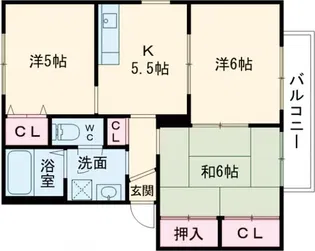 サニーコート半田【2階】の間取り
