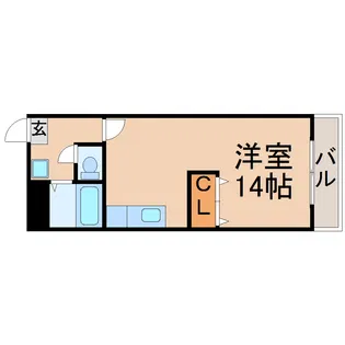 八木山アベニュー【1階】の間取り