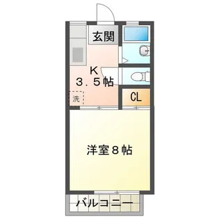 グリーンコーポ伊倉 B棟【2階】の間取り