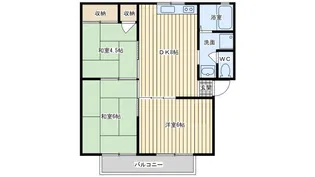 サンファミール【1階】の間取り