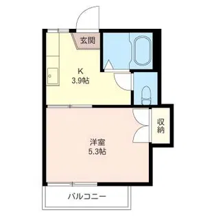 ベルグランデB【2階】の間取り