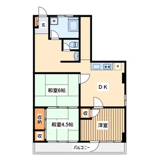 松岡コーポ【3階】の間取り