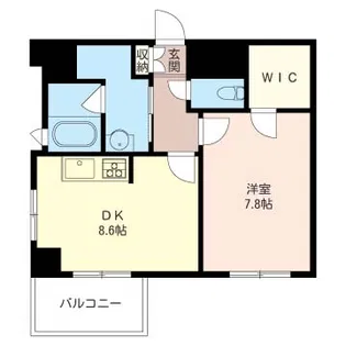 レジデンスシャルマンプレデュフルーブ【7階】の間取り
