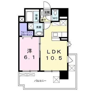 スカイパレス空港東【3階】の間取り