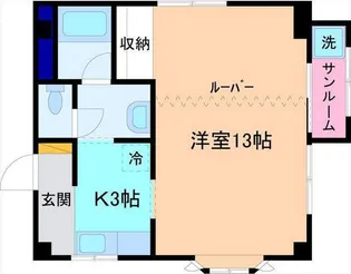 ヴァロワール金沢【2階】の間取り