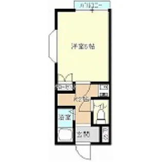 アップルハウス月ヶ丘【1階】の間取り