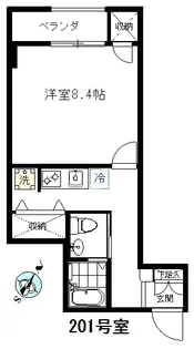 ヤマナシヤ【2階】の間取り