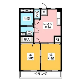 グリーンマンション細谷【3階】の間取り