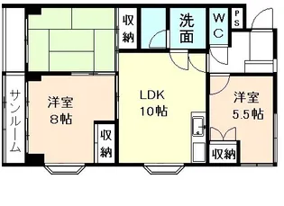 エポックいま泉【3階】の間取り