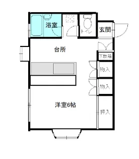 コーポ新橋【1階】の間取り