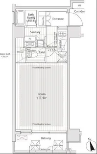 カスタリア中延【9階】の間取り