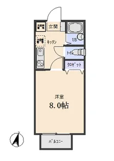 メイプルハウス杉田【2階】の間取り