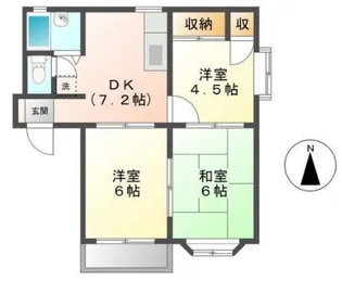 中村ハイツ【2階】の間取り