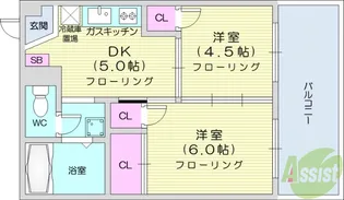 早坂ビル【3階】の間取り