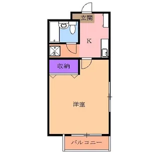 リバーハイツ【3階】の間取り