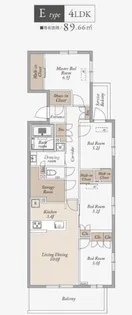 KDXレジデンス武蔵境II【1階】の間取り