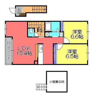 イーストガーデン【2階】の間取り