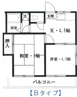 ハイシティ戸井田【1階】の間取り