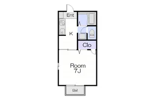 ネオス・エオナス【1階】の間取り