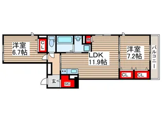 GRACE KOWA【1階】の間取り