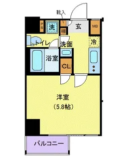 東京都八王子市南町【マンション】の間取り