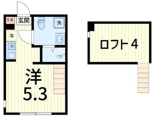 ハーモニーテラス北小岩XX【2階】の間取り